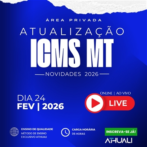 ATUALIZAÇÃO DO ICMS/MT - FEVEREIRO 2026