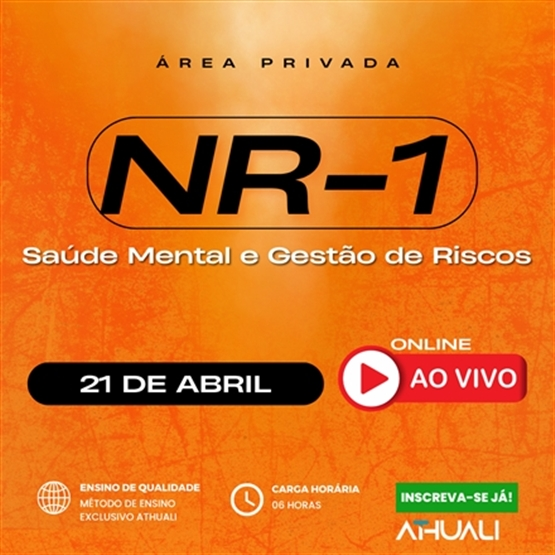 NR1 SAÚDE MENTAL E GESTÃO DE RISCOS - ABRIL 2026