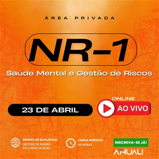 NR1 SAÚDE MENTAL E GESTÃO DE RISCOS - ABRIL 2026