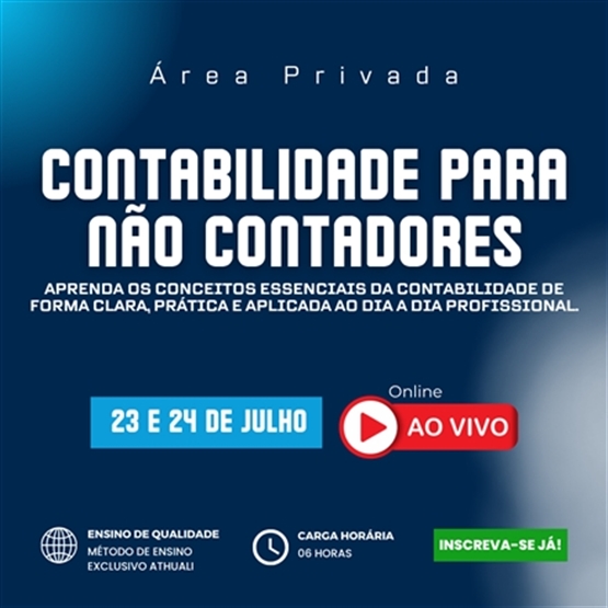 CONTABILIDADE PARA NÃO CONTADORES - JULHO 2026