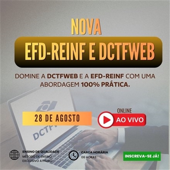 NOVA EFD-REINF - DCTF-WEB | AGOSTO 2026