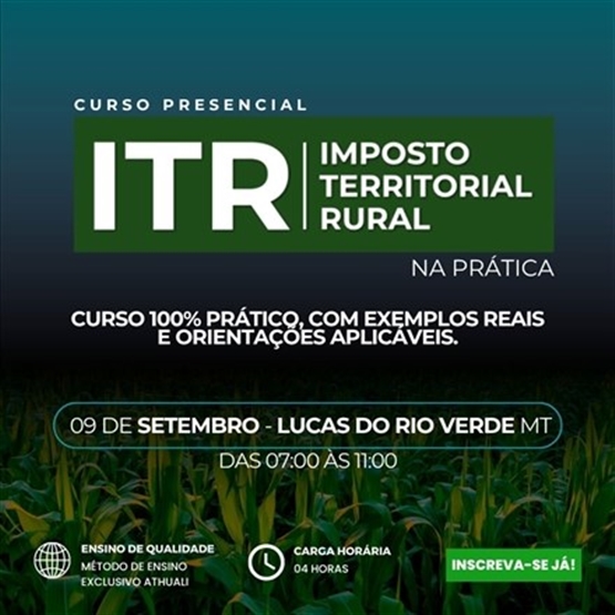 ITR 2026 NA PRÁTICA - LUCAS DO RIO VERDE MT - SETEMBRO 2026