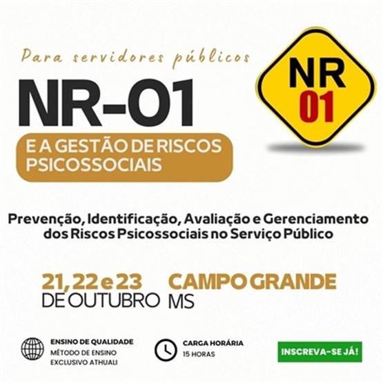 NR-01 E GESTÃO DE RISCOS PSICOSSOCIAIS - OUTUBRO 2026