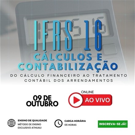 IFRS 16 CÁLCULOS E CONTABILIZAÇÃO  - OUTUBRO 2026