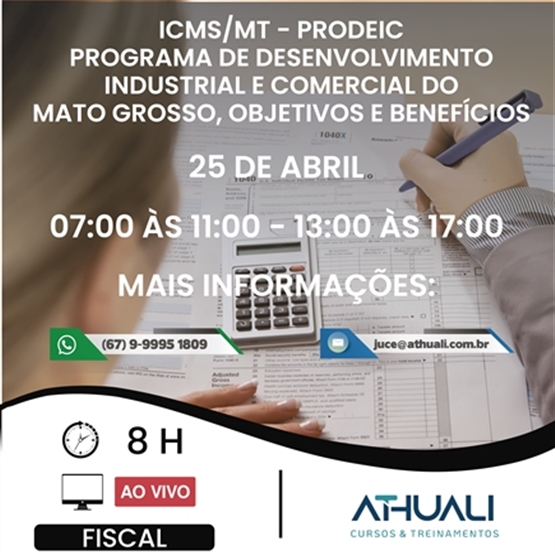 ICMS/MT - PRODEIC (ABRIL)