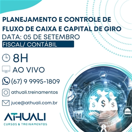 Planejamento e Controle de Fluxo de Caixa e Capital de Giro