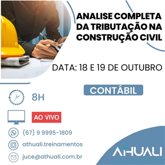 ANALISE COMPLETA DA TRIBUTAÇÃO NA CONSTRUÇÃO CIVIL