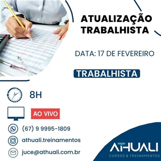 ATUALIZAÇÃO NA LEGISLAÇÃO TRABALHISTA