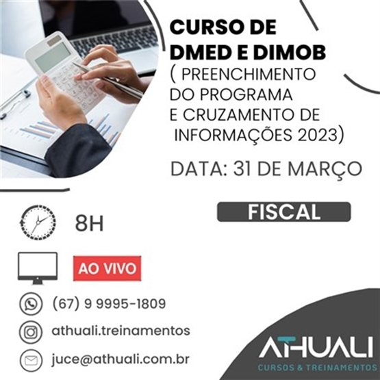 CURSO DE DMED E DIMOB – Preenchimento do Programa e Cruzamento de Informações 2023