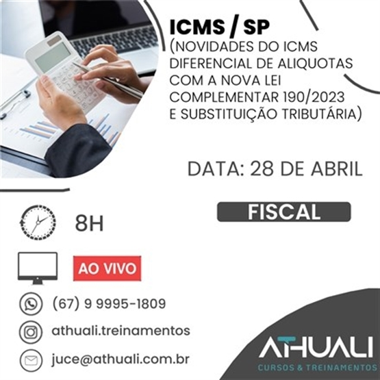 ATUALIZAÇÃO DO ICMS/SP 28.04