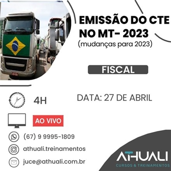 EMISSÃO DO CTE NO MT - 2023