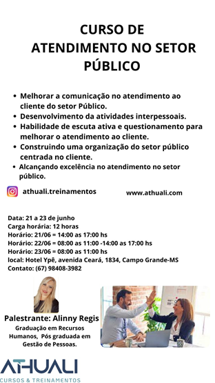 CURSO DE ATENDIMENTO NO SETOR PÚBLICO