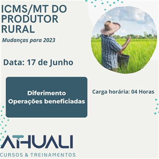 ICMS MT DO PRODUTOR RURAL Mudanças para 2023
