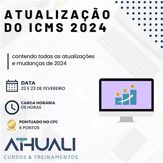 ATUALIZAÇÃO DO ICMS/MT 2024