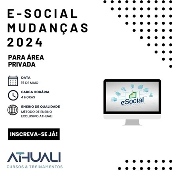 E-SOCIAL MUDANÇAS 2024 - MAIO
