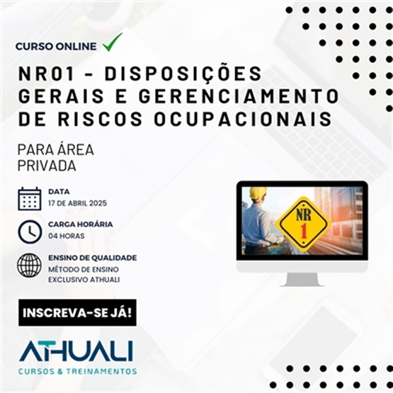 NR01 - DISPOSIÇÕES GERAIS E GERENCIAMENTO DE RISCOS OCUPACIONAIS - ABRIL 2025