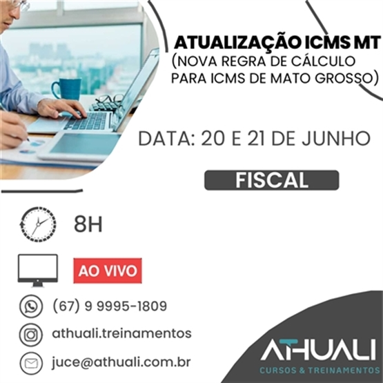 ATUALIZAÇÃO ICMS/MT - NOVA REGRA DE CÁLCULO PARA ICMS DE MATO GROSSO (JUNHO)