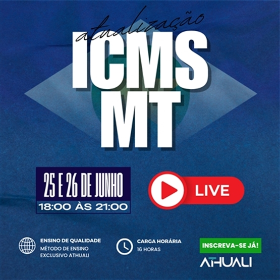 ATUALIZAÇÃO DO ICMS/MT - JUNHO 2025