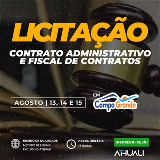 LICITAÇÃO E CONTRATO ADMINISTRATIVO - AGOSTO 2025
